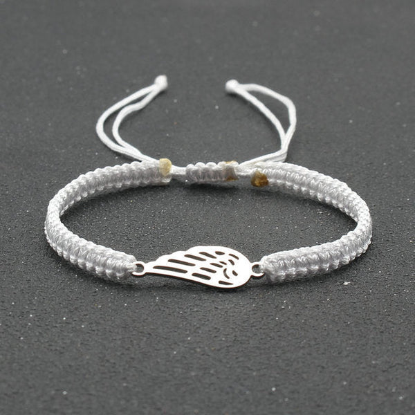 Angel Wings Elasticated Rose Gold and Silver Bracelet - Julia Rose Gifts  and Accessories